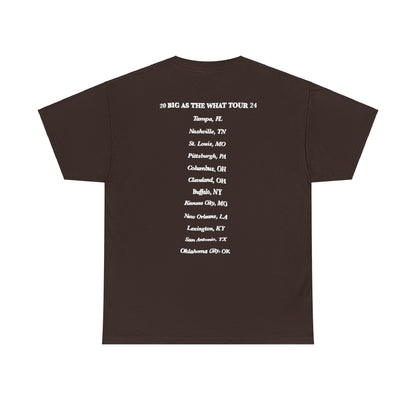 Big As The What Tour 2024 Merch | Cole In Concert Tour Cities T-shirt