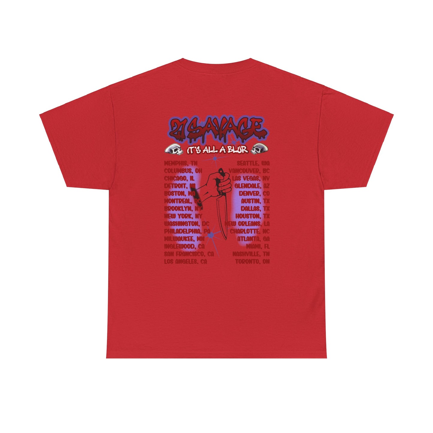 Drake IAAB Tour Merch | Slaughter Gang Tour Dates Cities T-Shirt