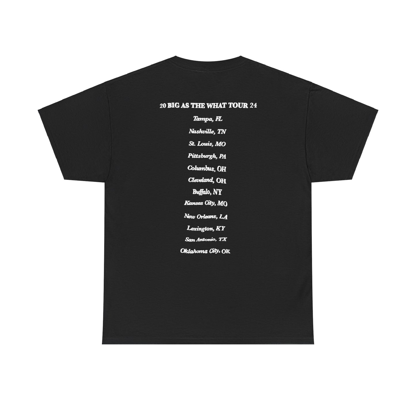 Big As The What Tour 2024 Merch | Cole In Concert Tour Cities T-shirt