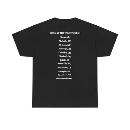 Big As The What Tour 2024 Merch | Cole In Concert Tour Cities T-shirt